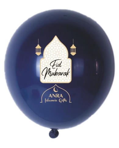 Luftballons "Eid Mubarak" 5 Stück